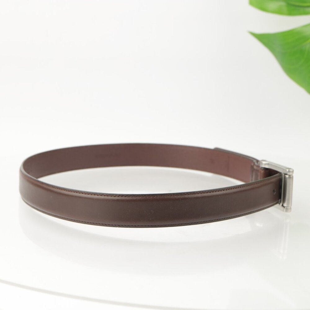 LRL Ralph Lauren Mens Belt Size 32 Brown Leather Adjustable Classic Business - Picture 3 of 12